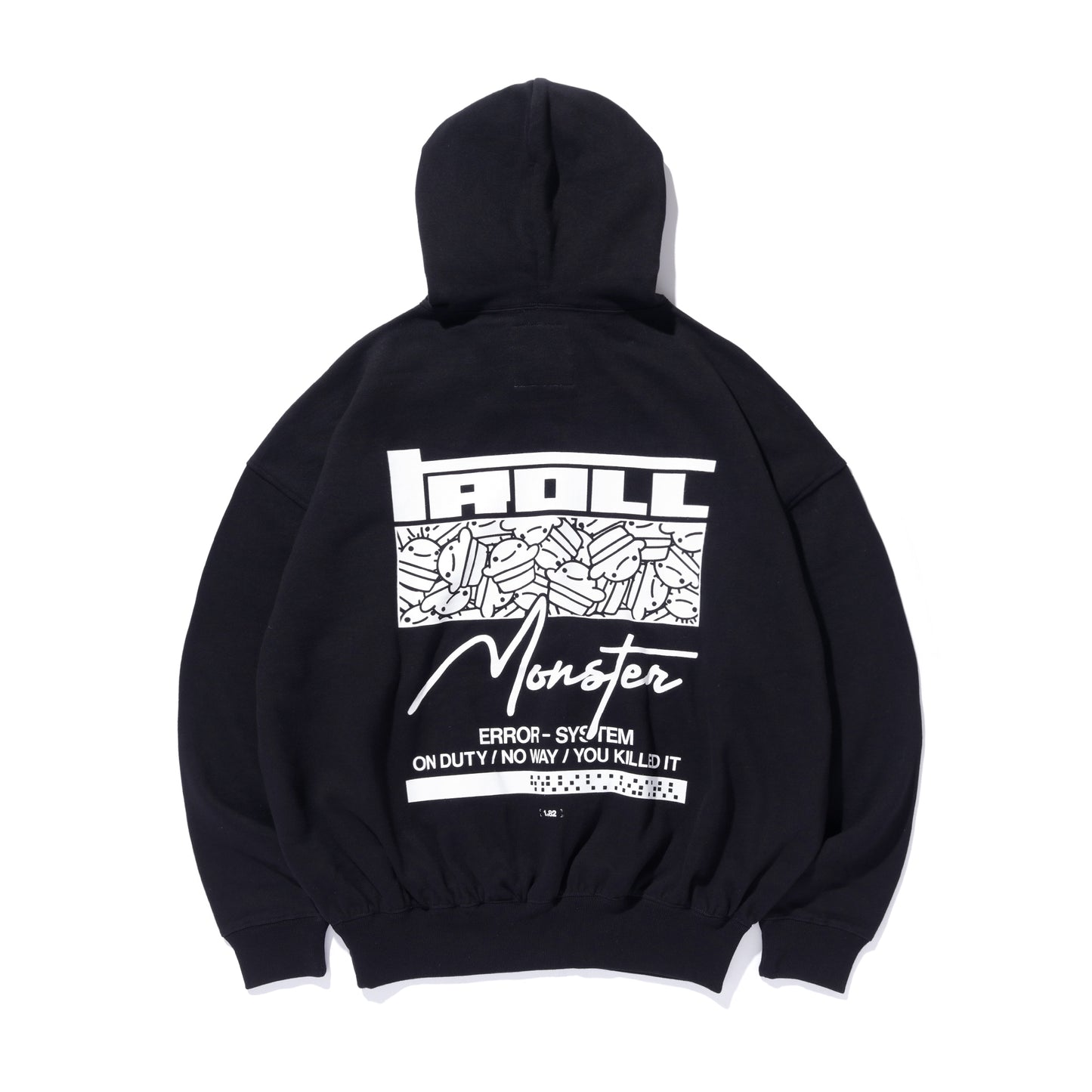 TROLL MONSTER HOODIE / BLACK