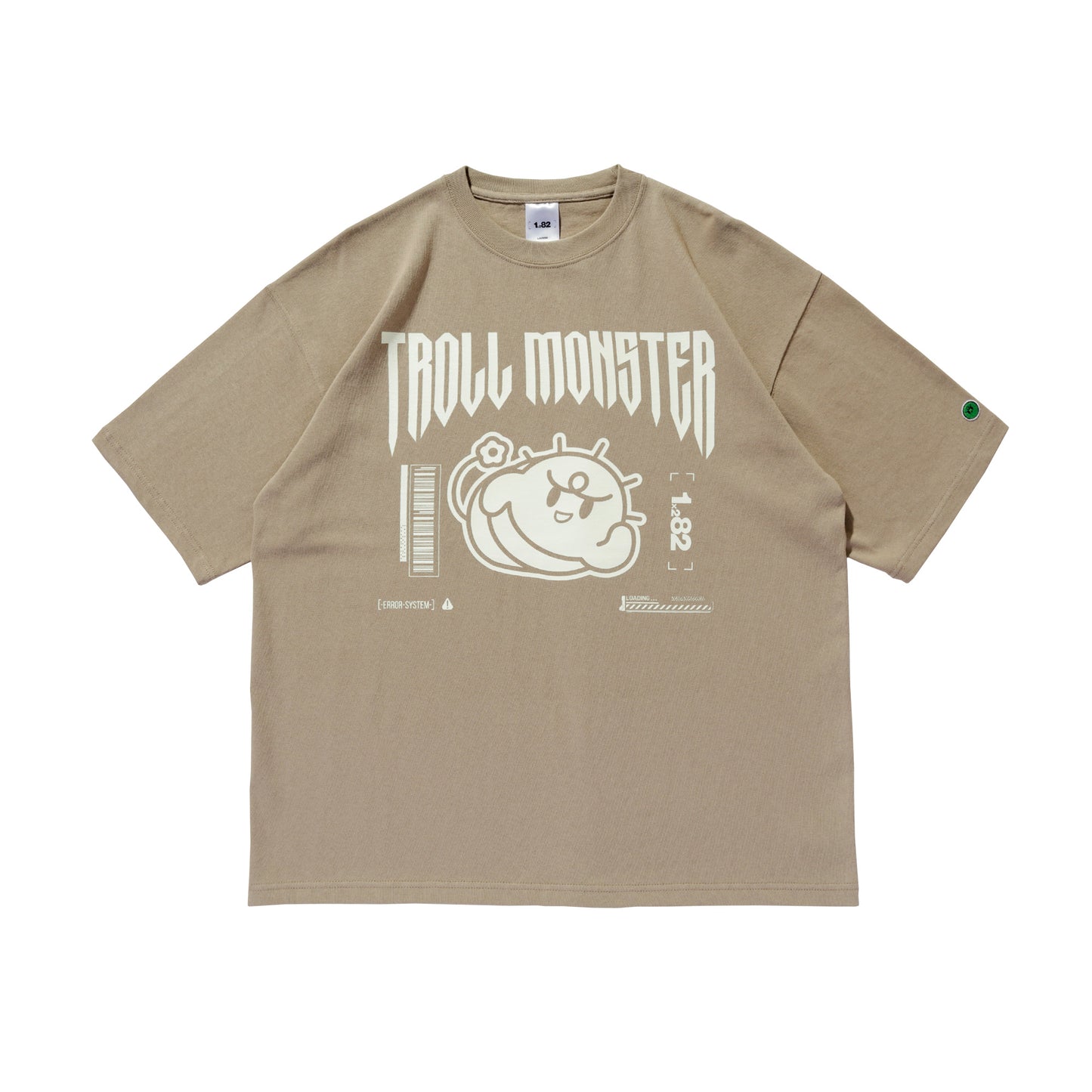 TROLL MONSTER TEE / ACID KHAKI