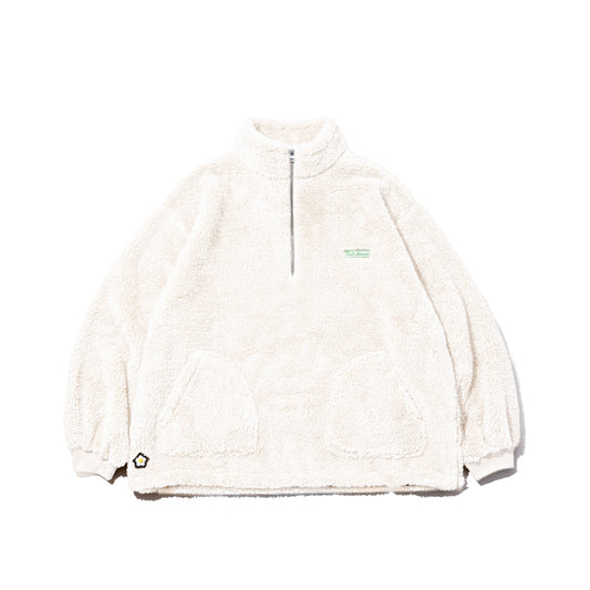 1x282 HALF ZIP FLEECE / OFF-WHITE