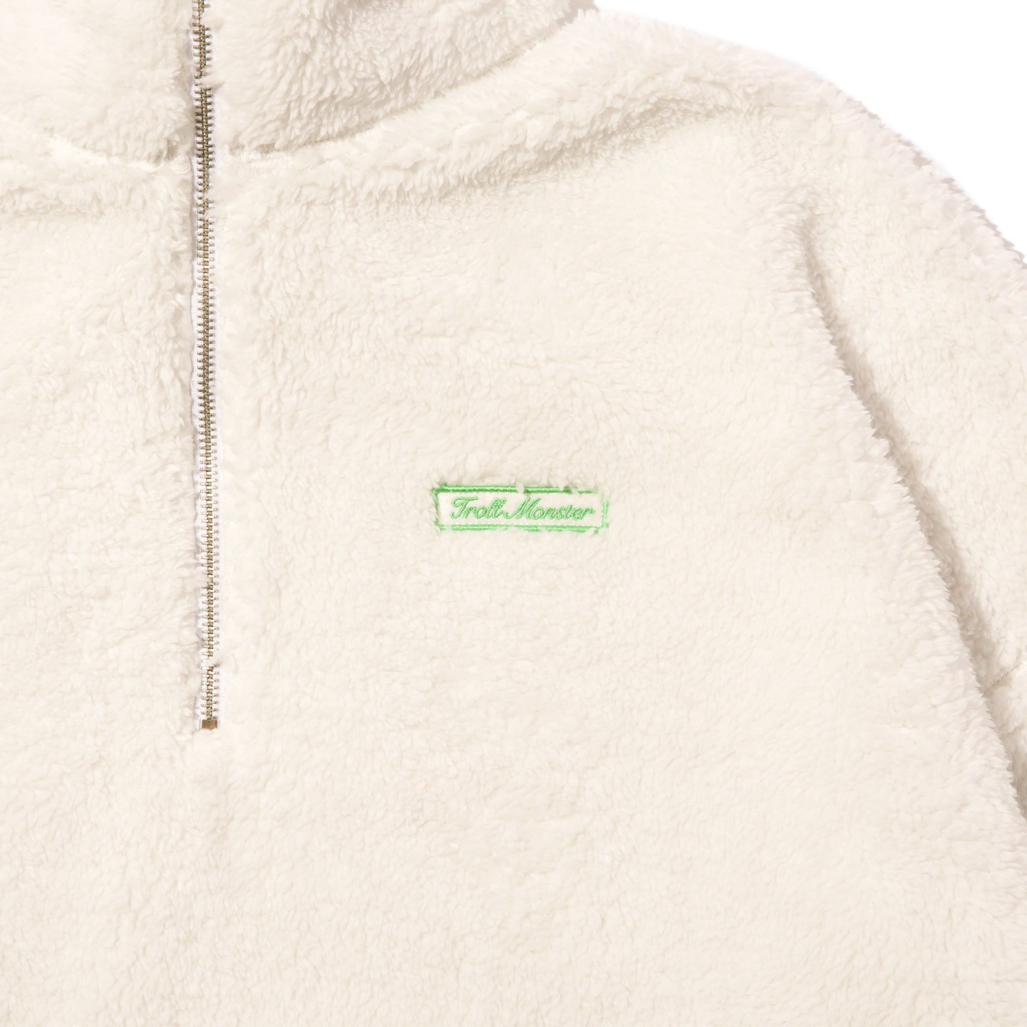 1x282 HALF ZIP FLEECE / OFF-WHITE – 182