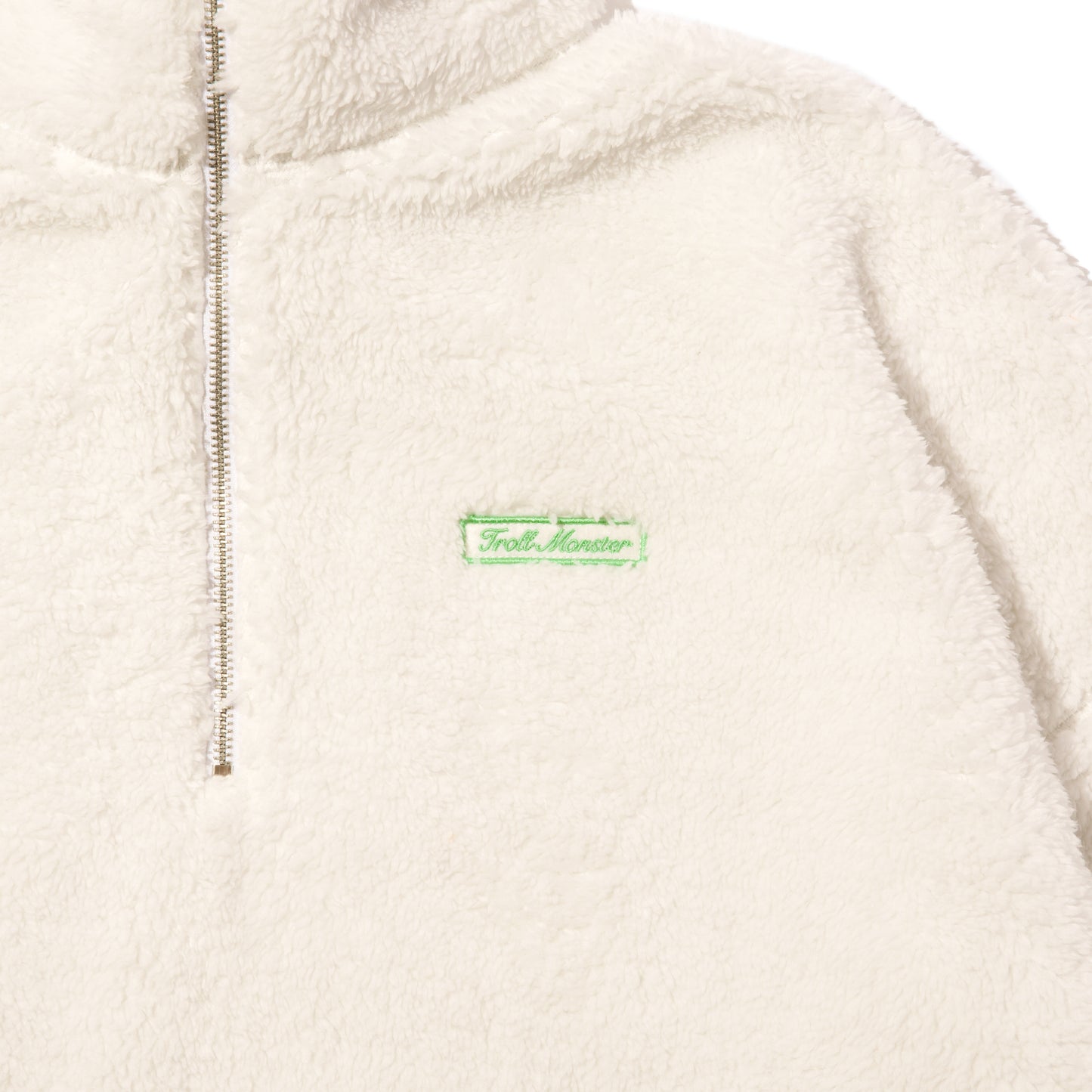 1x282 HALF ZIP FLEECE / OFF-WHITE